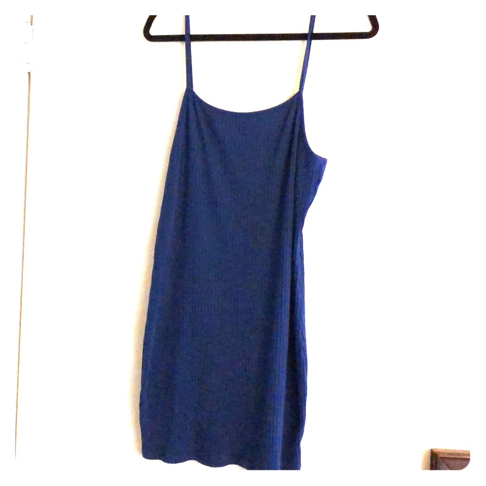 Blue mini dress